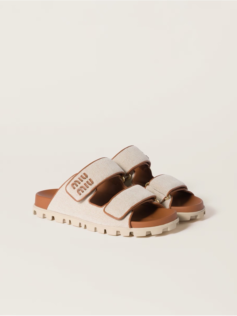 Miu Miu Canvas Sandals - 38